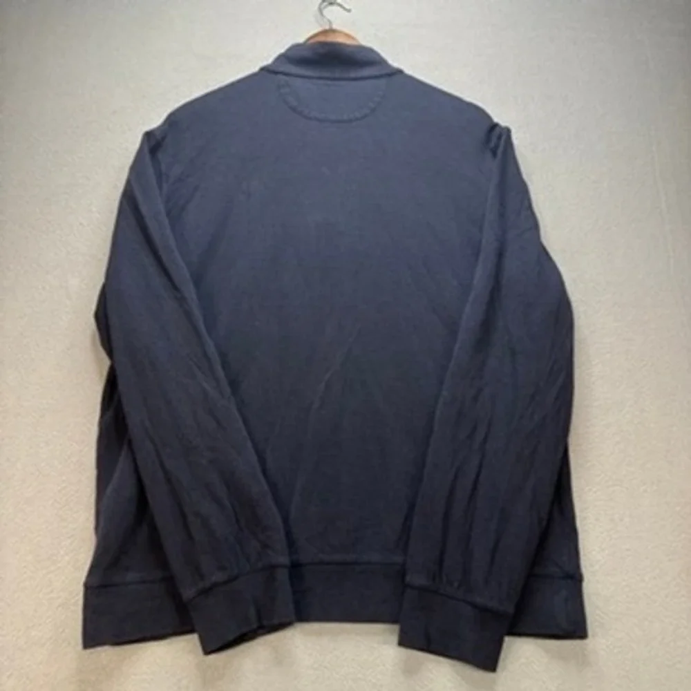 Polo Ralph Lauren Quarter Zip Pullover Sweater Regular Fit L Blue Pony Preppy